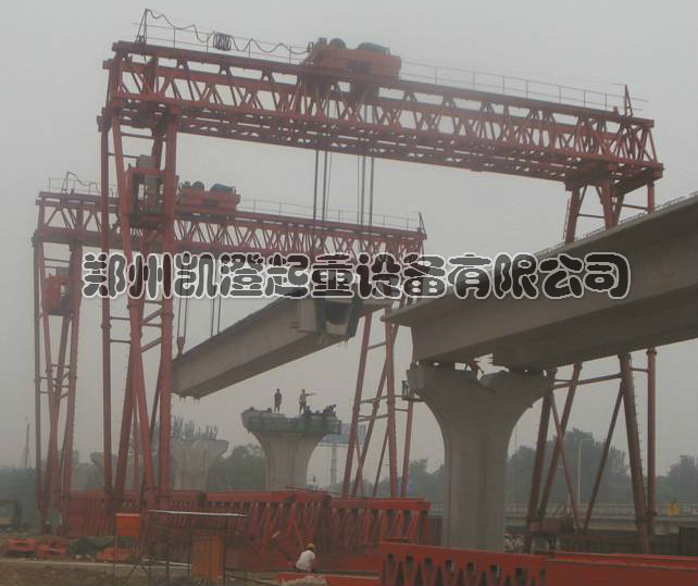 北京地鐵15號線架梁現(xiàn)場